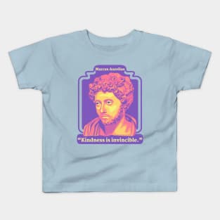 Marcus Aurelius Portrait and Quote Kids T-Shirt